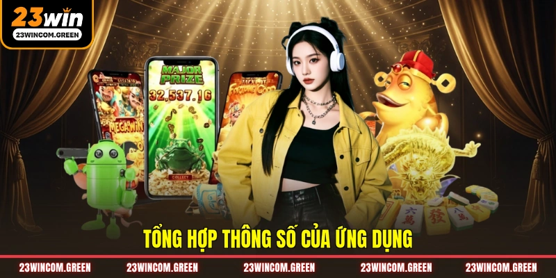 Tổng hợp thông số của ứng dụng